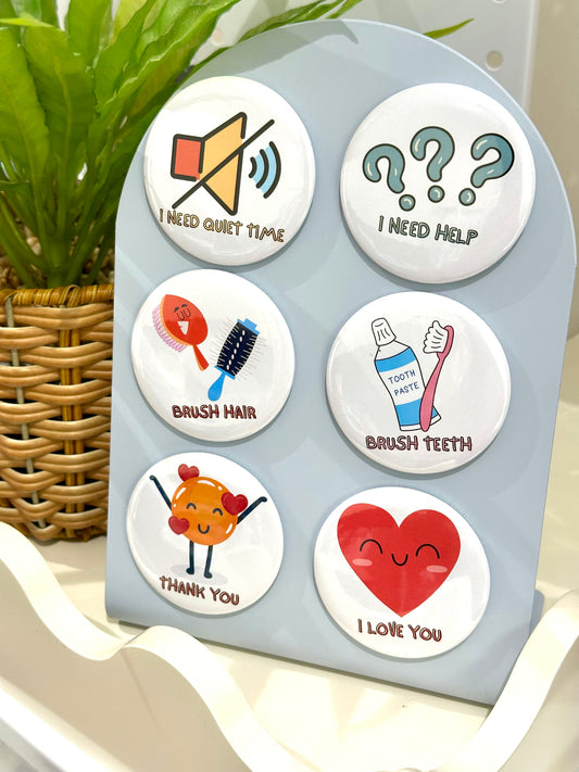 Communication Magnets - 18 Piece Set - 58mm