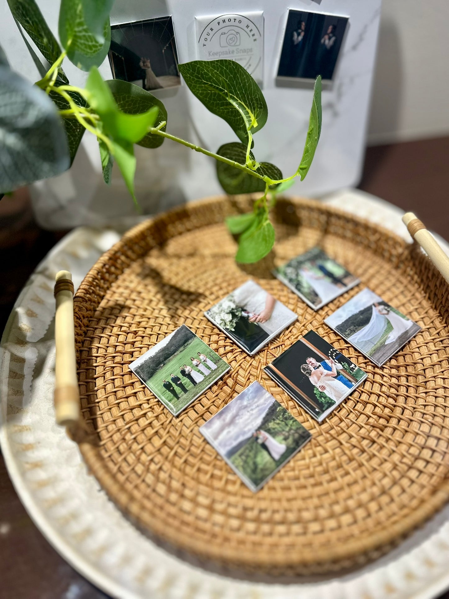 Square Custom Photo Magnets | sets of 4-12 | 50mm x 50mm