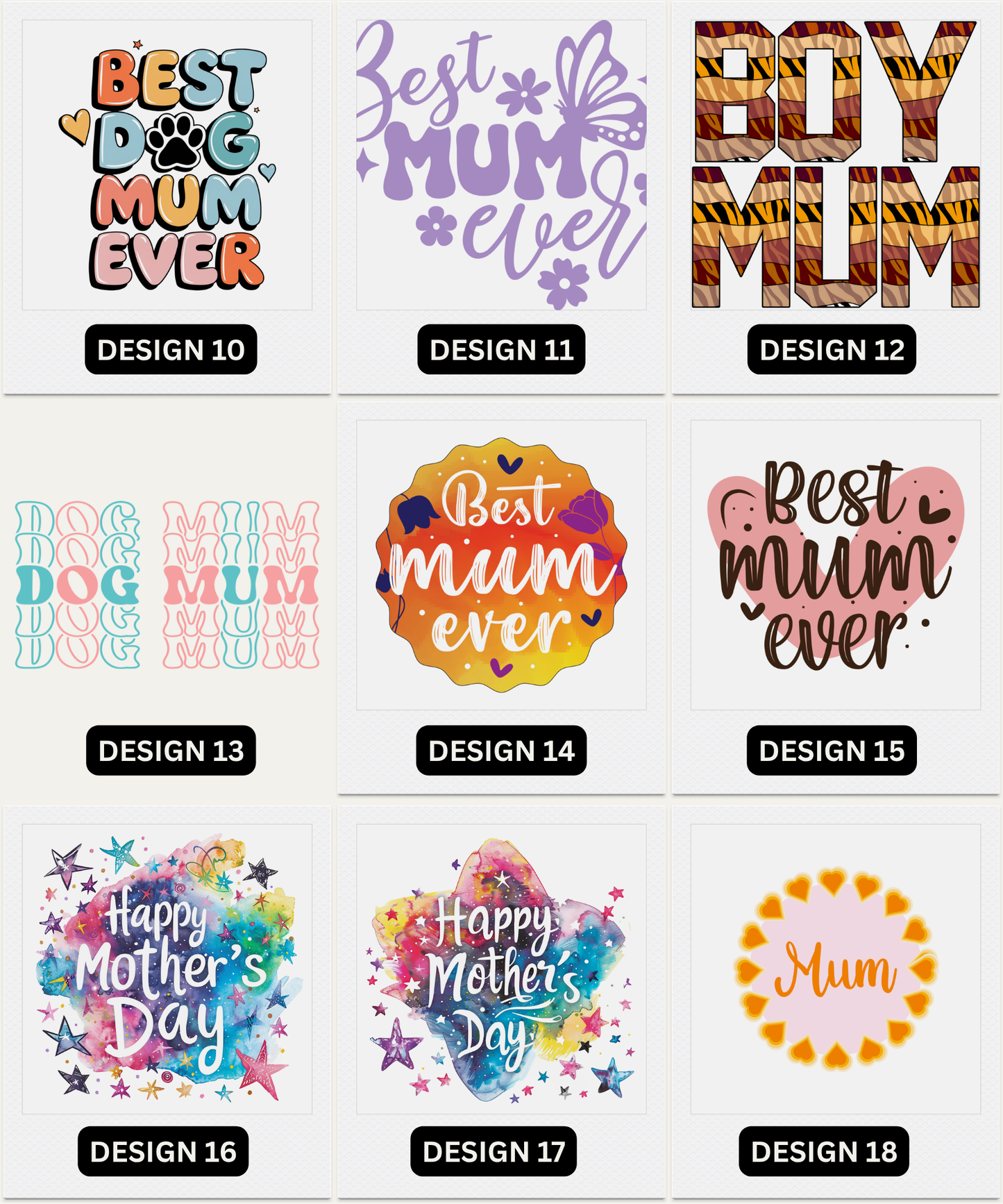 Mum Fridge Magnets | Pre-Made Magnet Designs