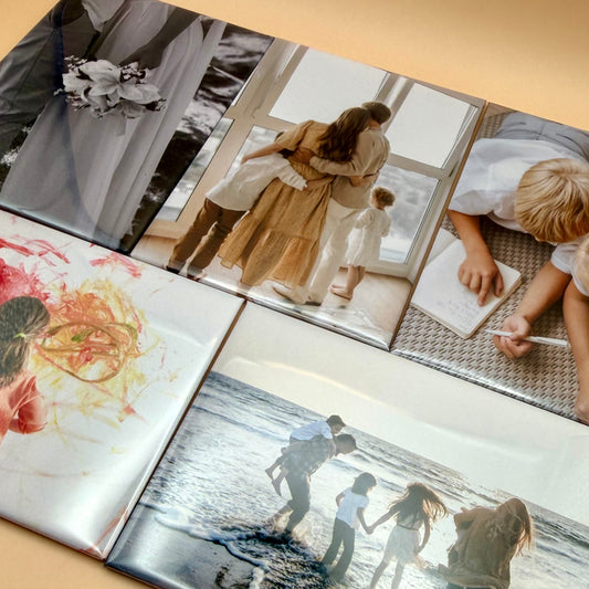 Rectangle Custom Photo Magnets | sets of 4-12 | 65mm x 90mm