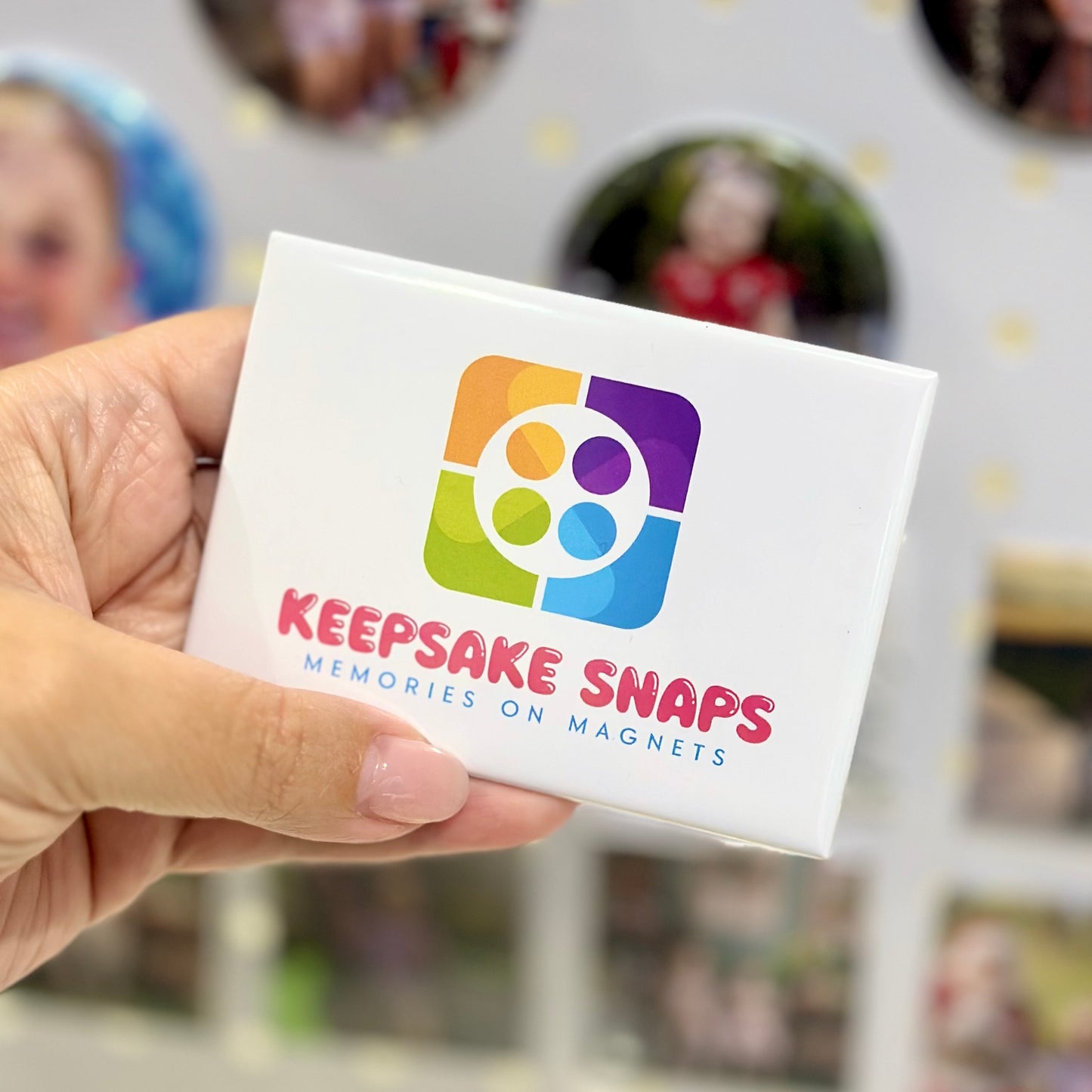 Rectangle Custom Photo Magnets | sets of 4-12 | 65mm x 90mm