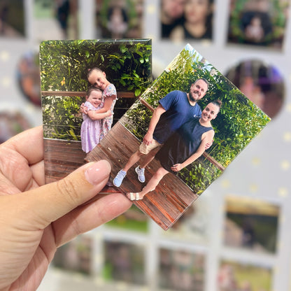 Rectangle Custom Photo Magnets | sets of 4-12 | 65mm x 90mm