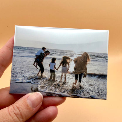 Rectangle Custom Photo Magnets | sets of 4-12 | 65mm x 90mm