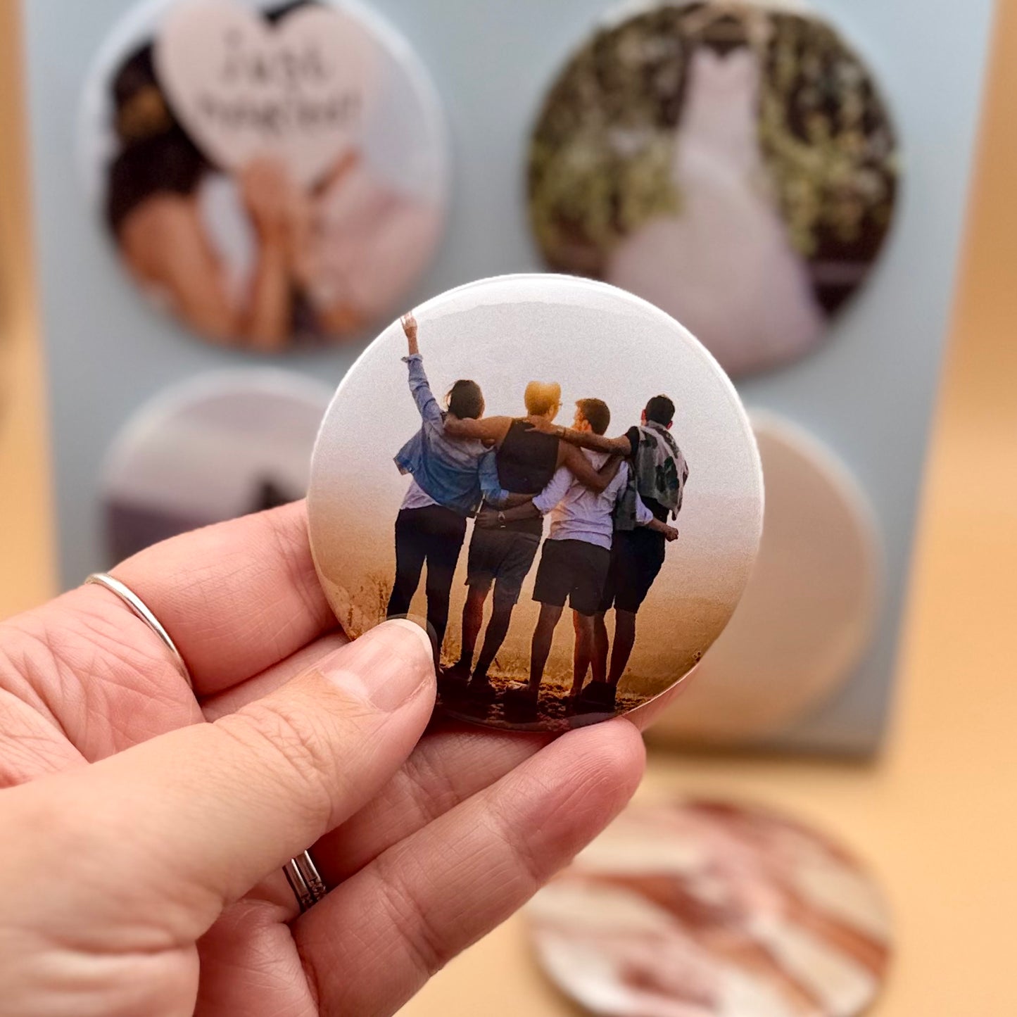 Round Custom Photo Magnets| sets of 4-12 | 58mm