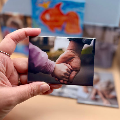 Rectangle Custom Photo Magnets | sets of 4-12 | 65mm x 90mm