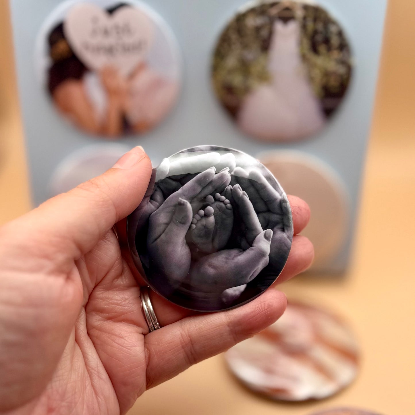 Round Custom Photo Magnets| sets of 4-12 | 58mm