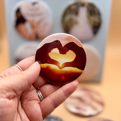 Round Custom Photo Magnets| sets of 4-12 | 58mm