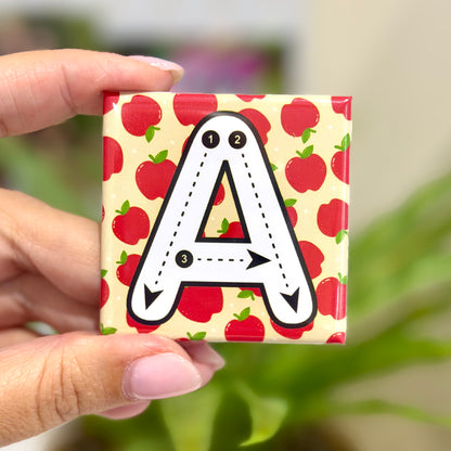Write & Wipe Alphabet Magnets – Reusable A–Z Learning Set for Kids