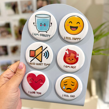 Communication Magnets - 18 Piece Set - 58mm