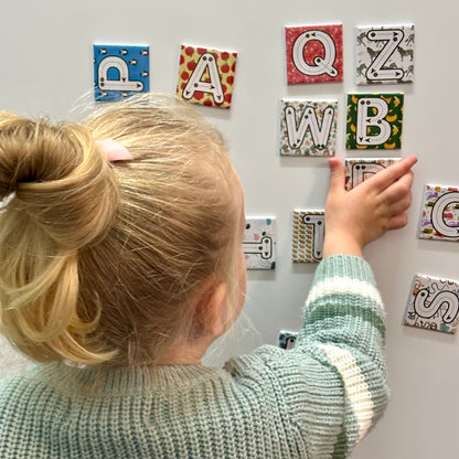 Write & Wipe Alphabet Magnets – Reusable A–Z Learning Set for Kids