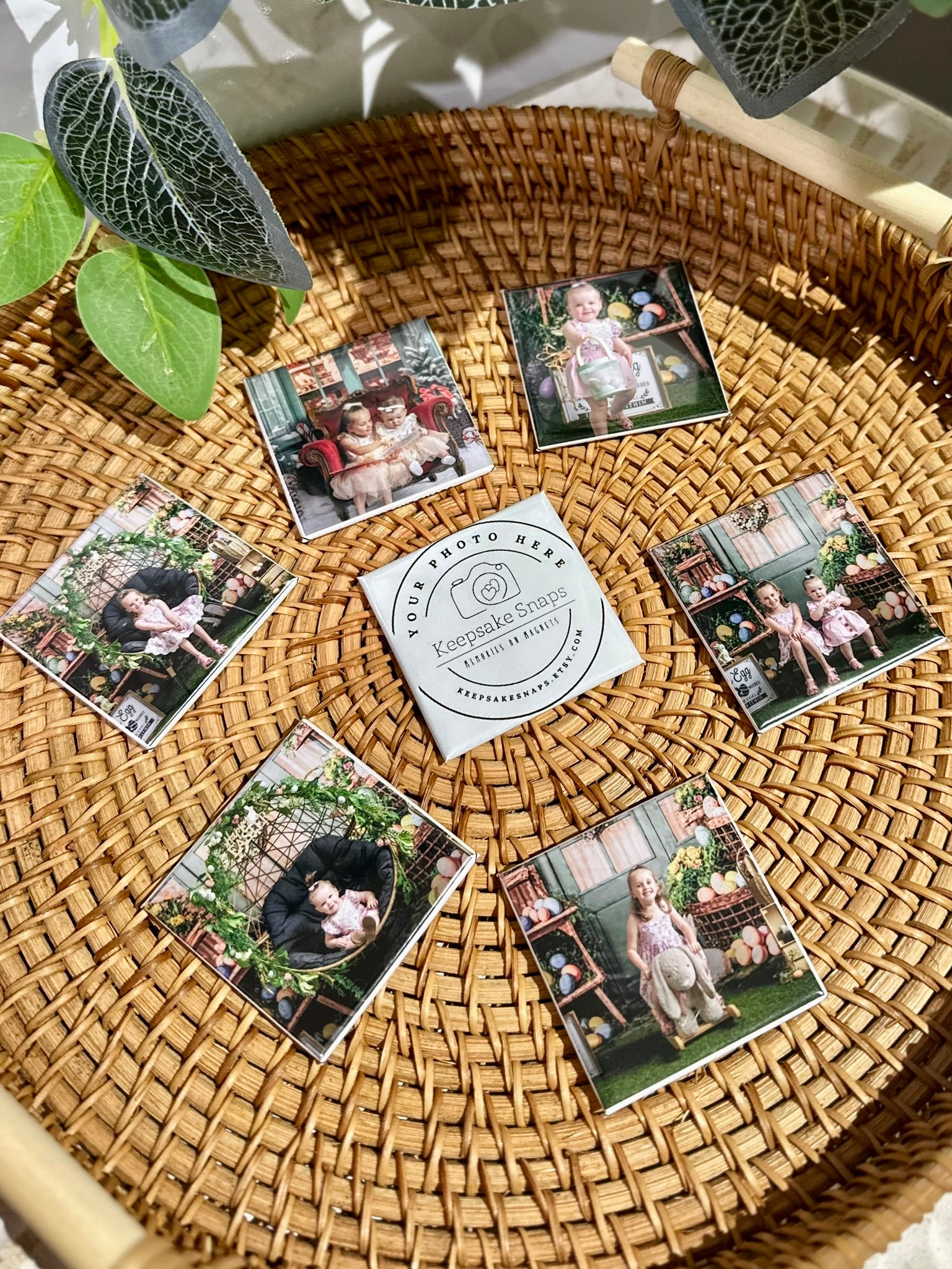 Personalised Photo Fridge Magnets: Custom Keepsake Gift (5cm)