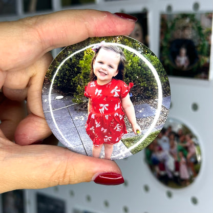 Round Custom Photo Magnets| sets of 4-12 | 58mm